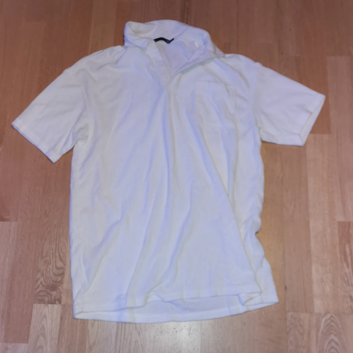 Vit kortärmad froté t-shirt från lager 157