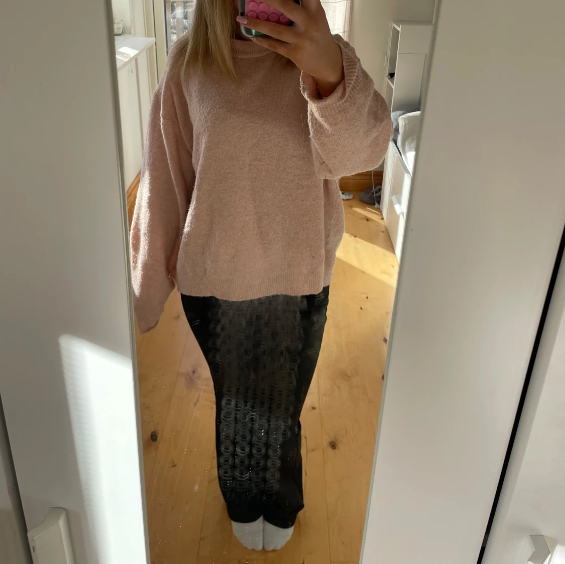 Svarta läderbyxor från Vero Moda - 1