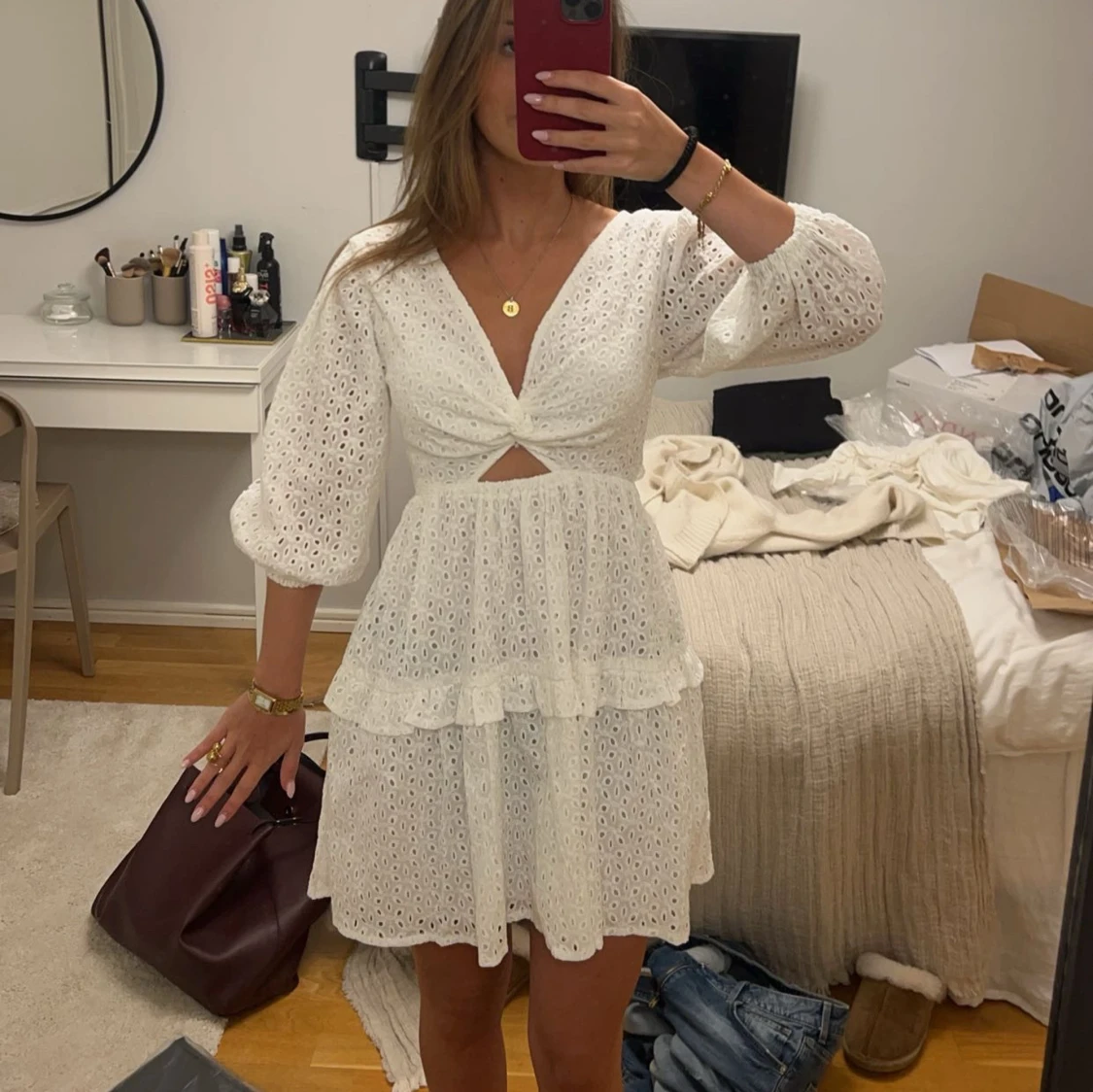 Student klänning/ vit klänning