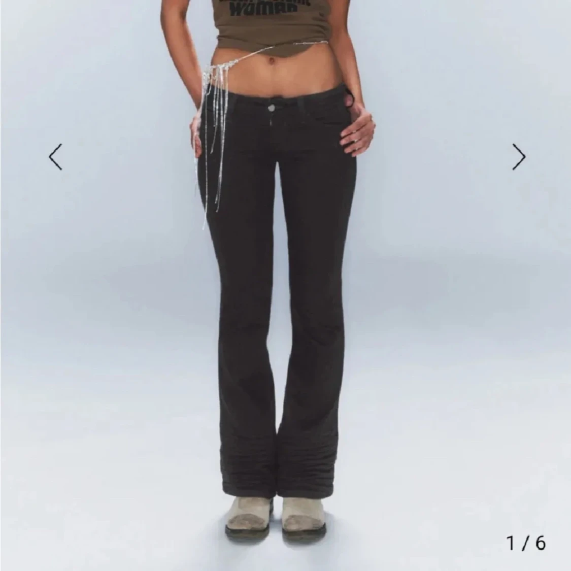 Svarta bootcut jeans