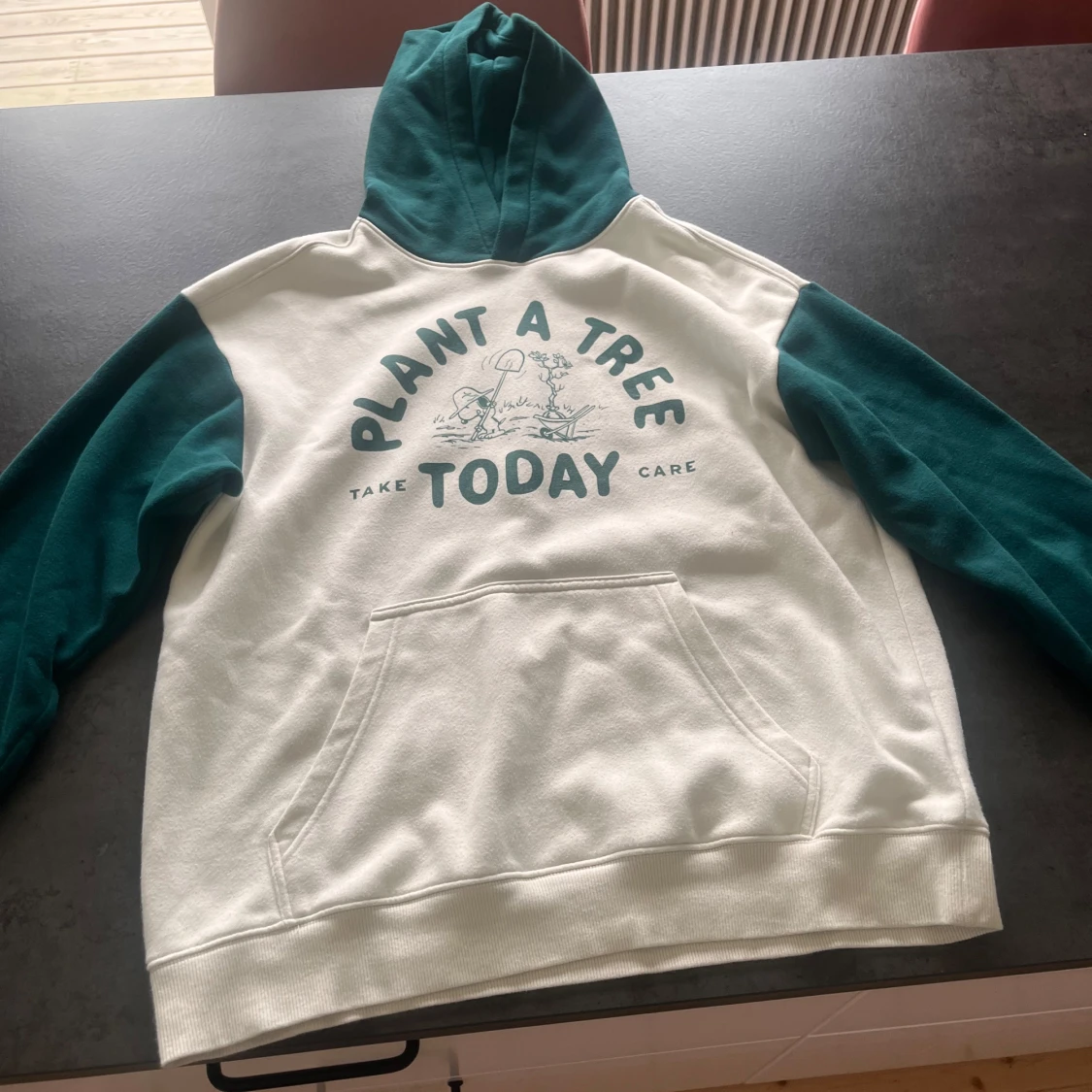 H&M Peanuts hoodie med tryck, M
