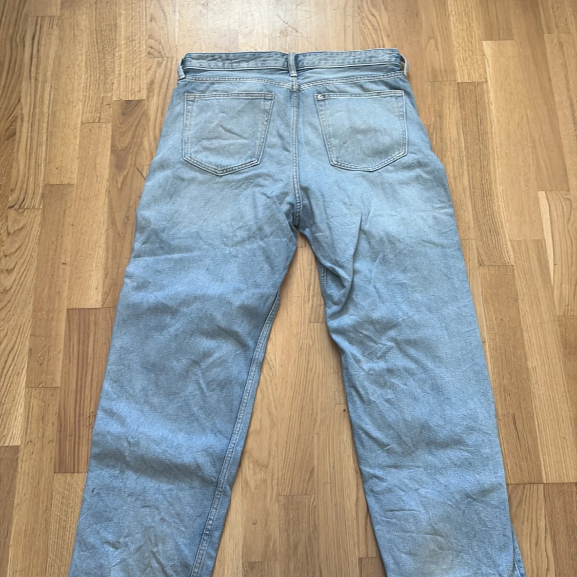 Ljusblå baggy loose jeans - 1