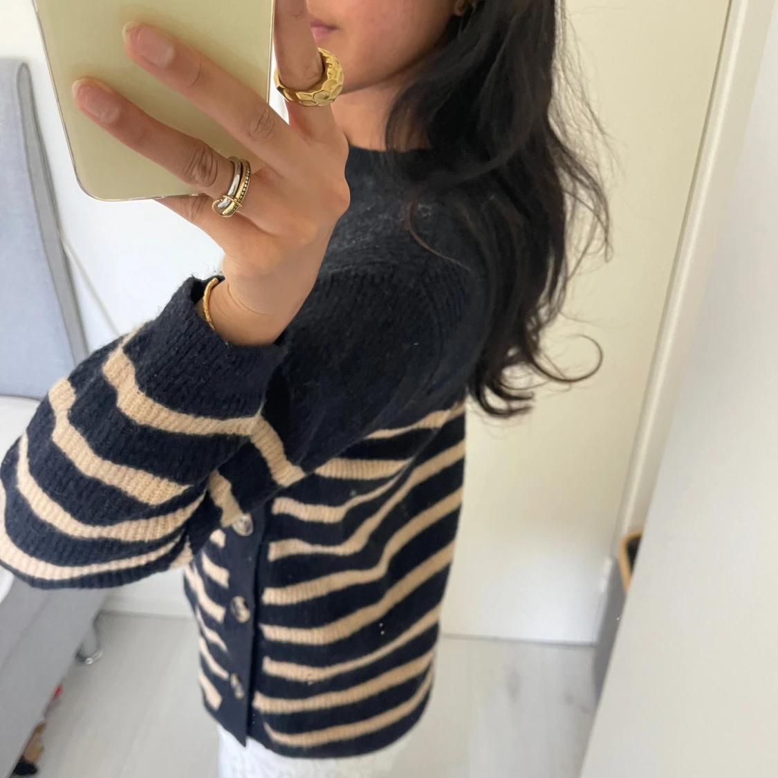 Randig stickad tröja - 2