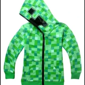Minecraft creeper hoodie - Så snygg o rolig Minecraft creeper tröja som tyvärr var för liten för mig!💞passar xs-s