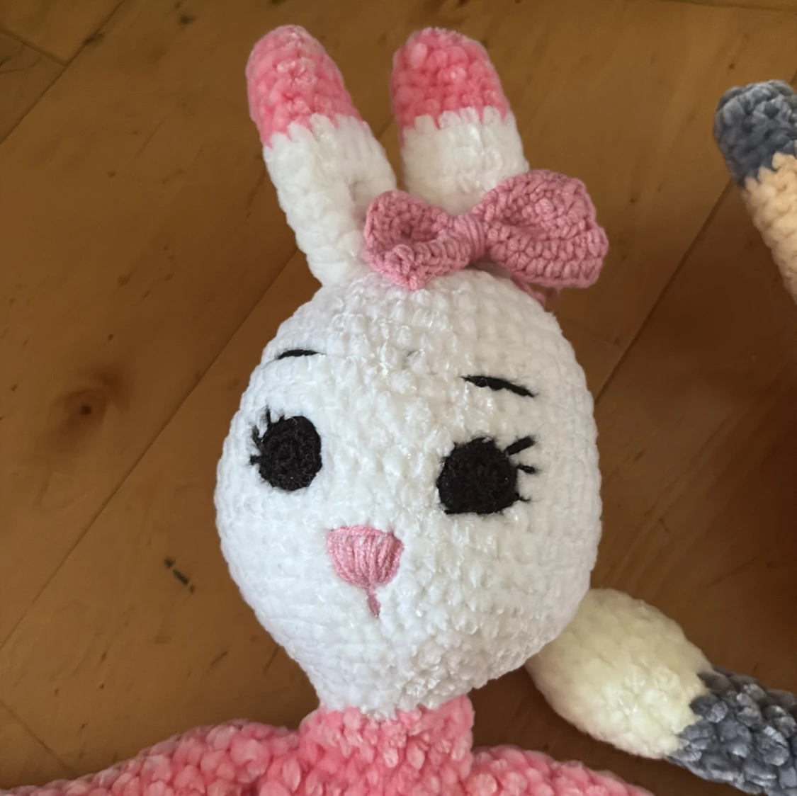 Handgjorda kanin-gosedjur i mjuk plysch - 2