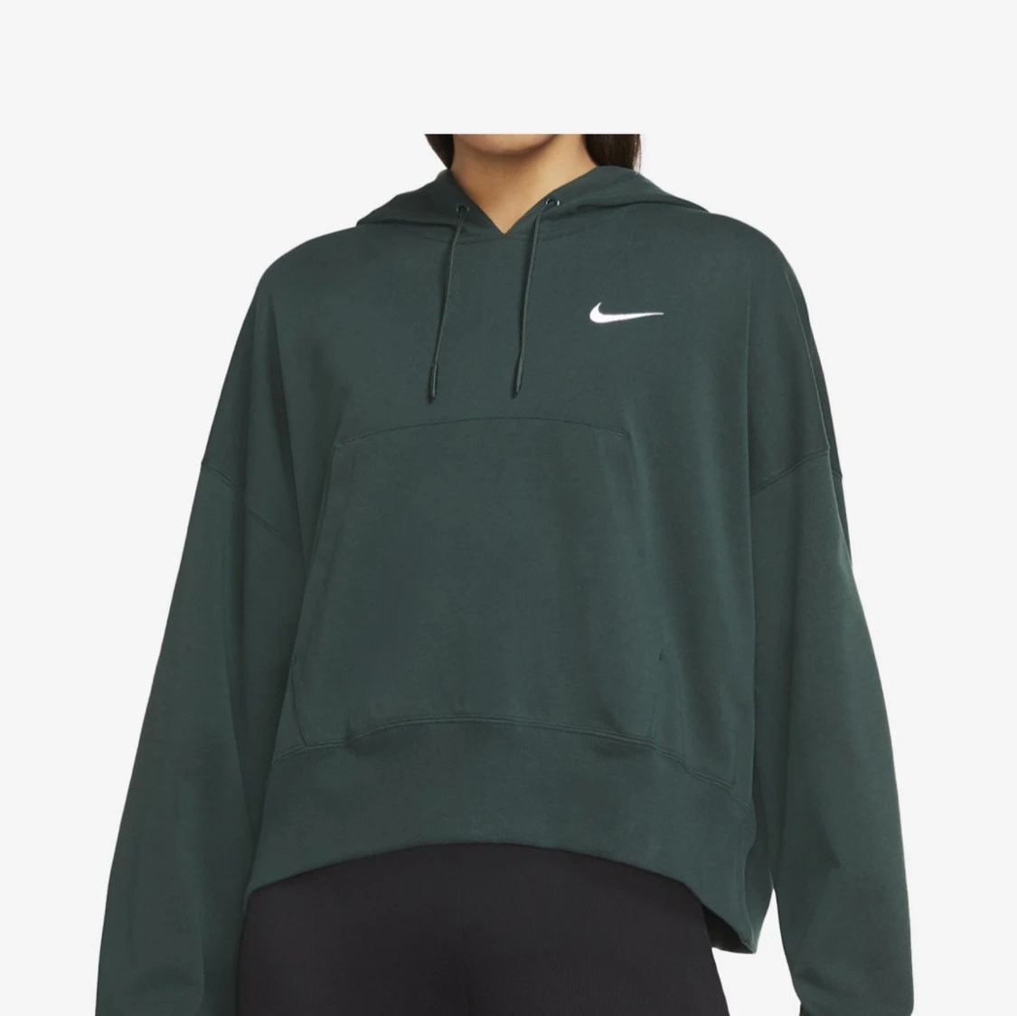 Mörkgrön hoodie från Nike
