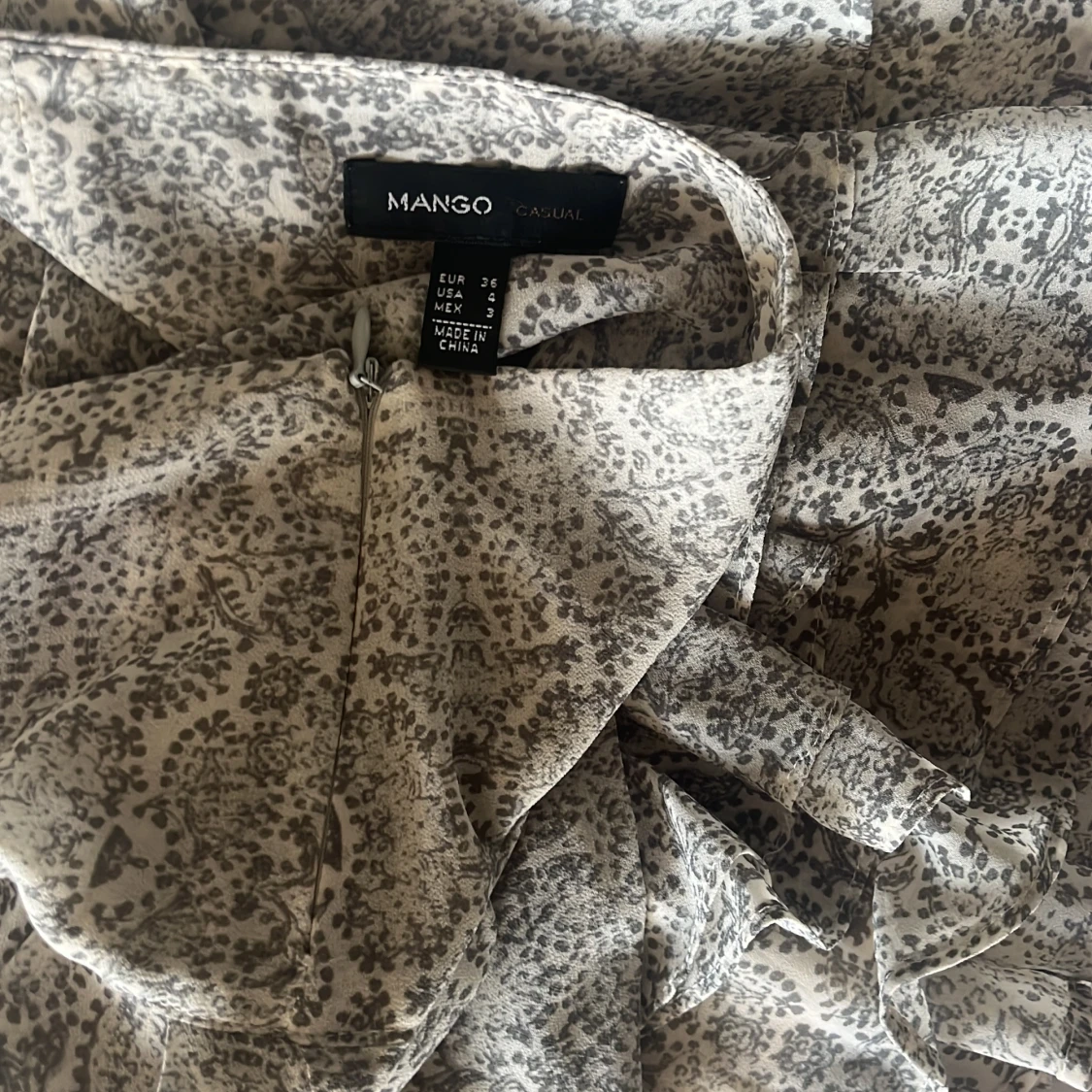 Leopardmönstrad volangkjol  - 2