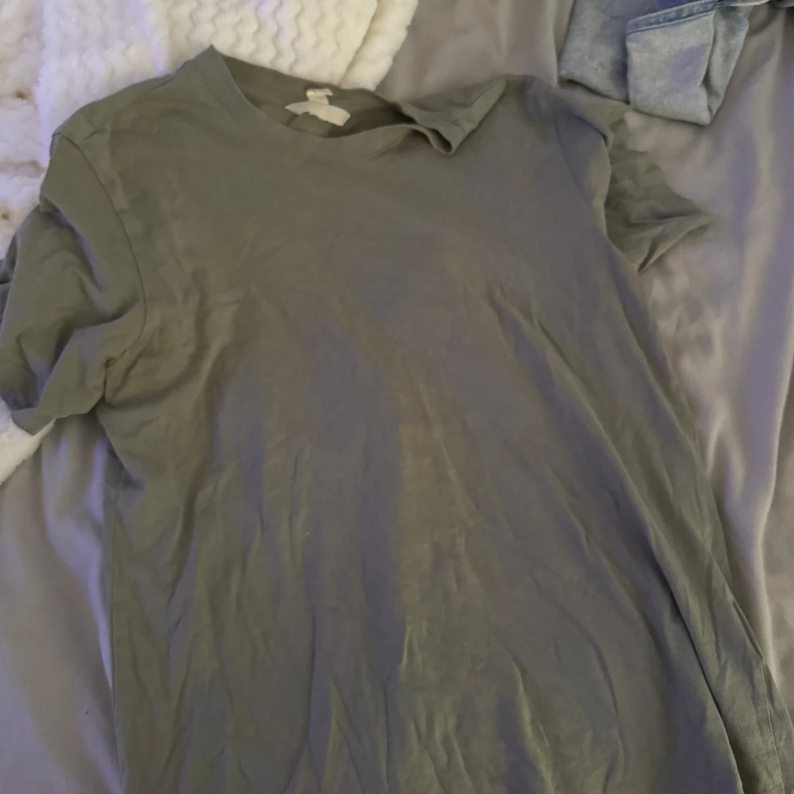 Grön basic t-shirt i bomull XS - 2