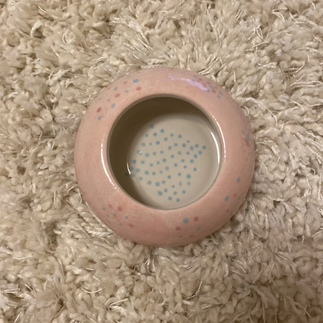 Keramisk sminkburk med lock - 1