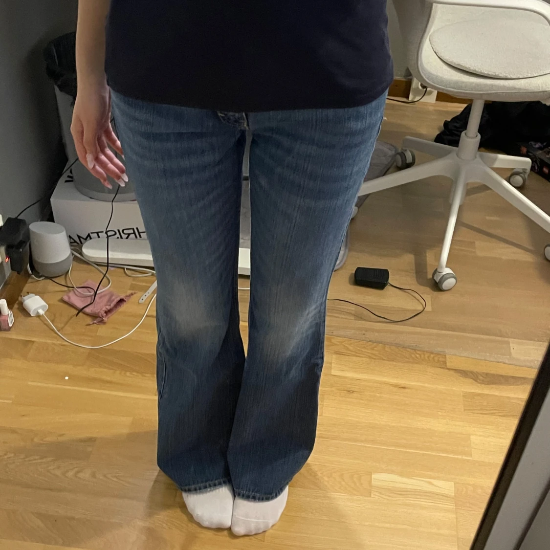 Low waist bootcut jeans