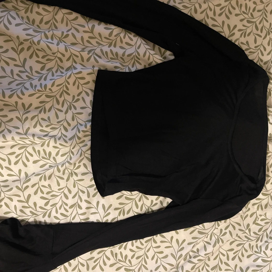 Svart långärmad topp