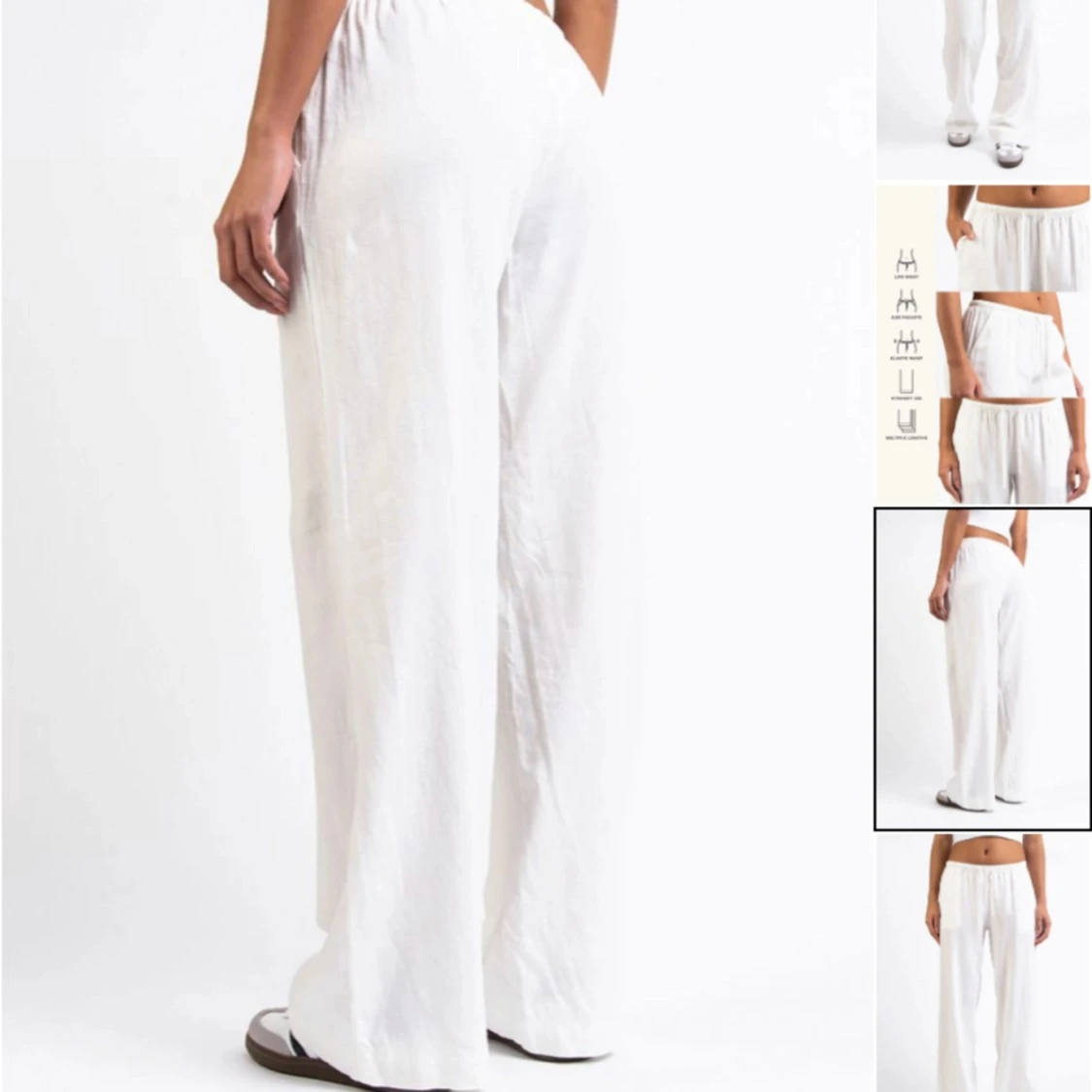 Madlady lågmidjade linnebyxor - 2