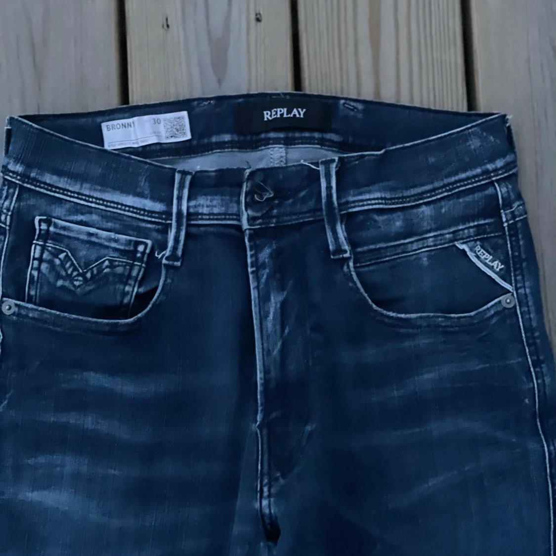 Replay BRONNY Hyperflex slim fit jeans blå 30-34  - 3