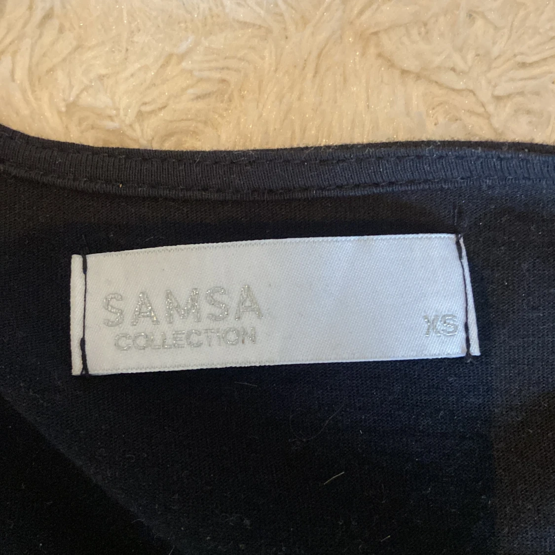 Svart omlottklänning Samsa Collection - 1