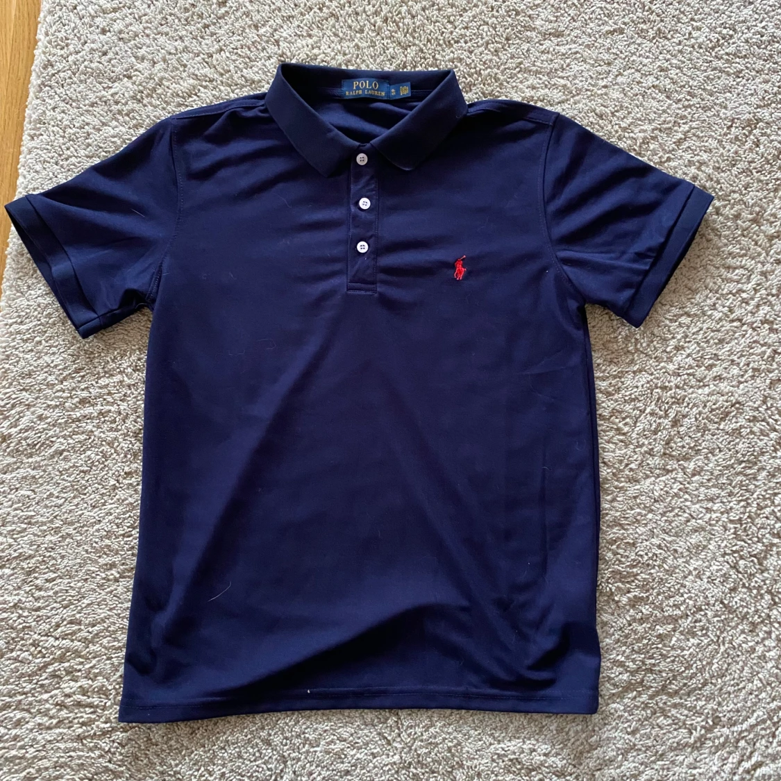 Marinblå pikétröja från Ralph Lauren - 3