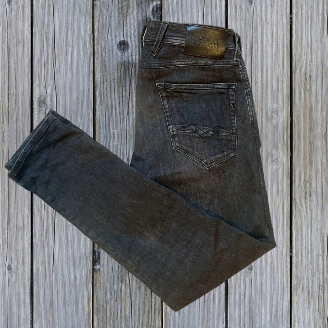 Replay Anbass Jeans Svart & Grå  - 1