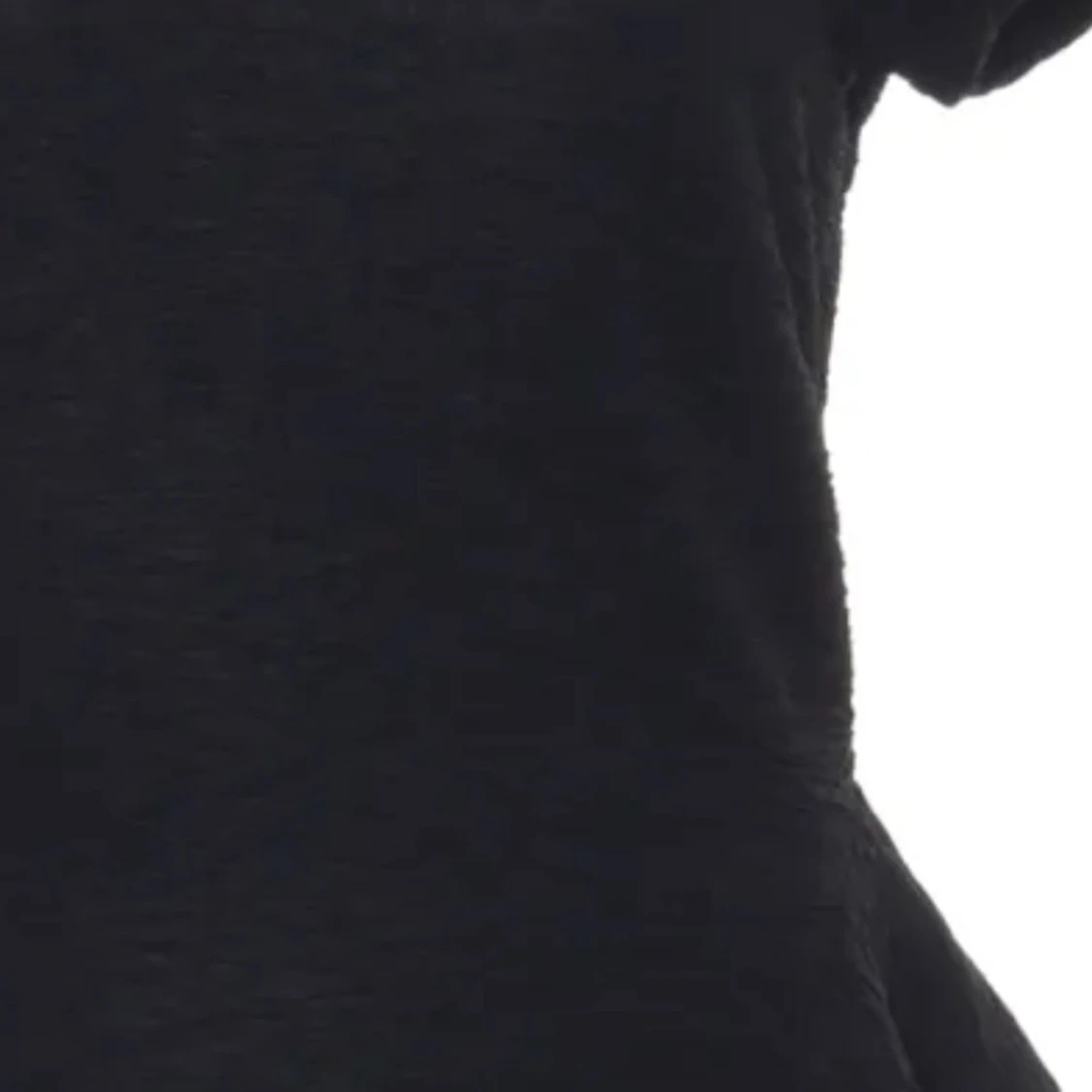 Svart peplumklänning med textur - 3