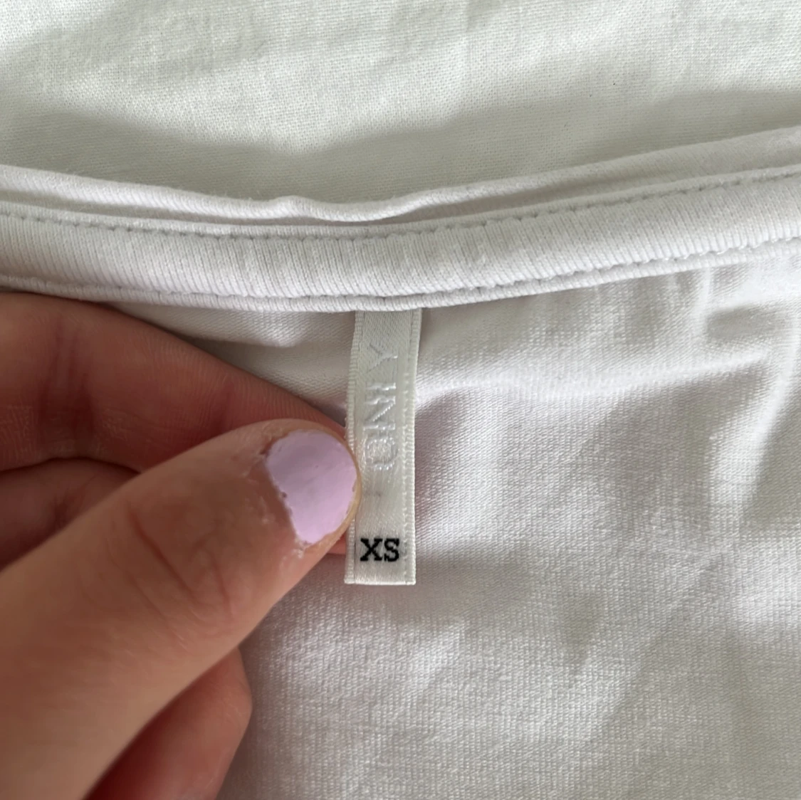 Vit långärmad tröja från ONLY - 1