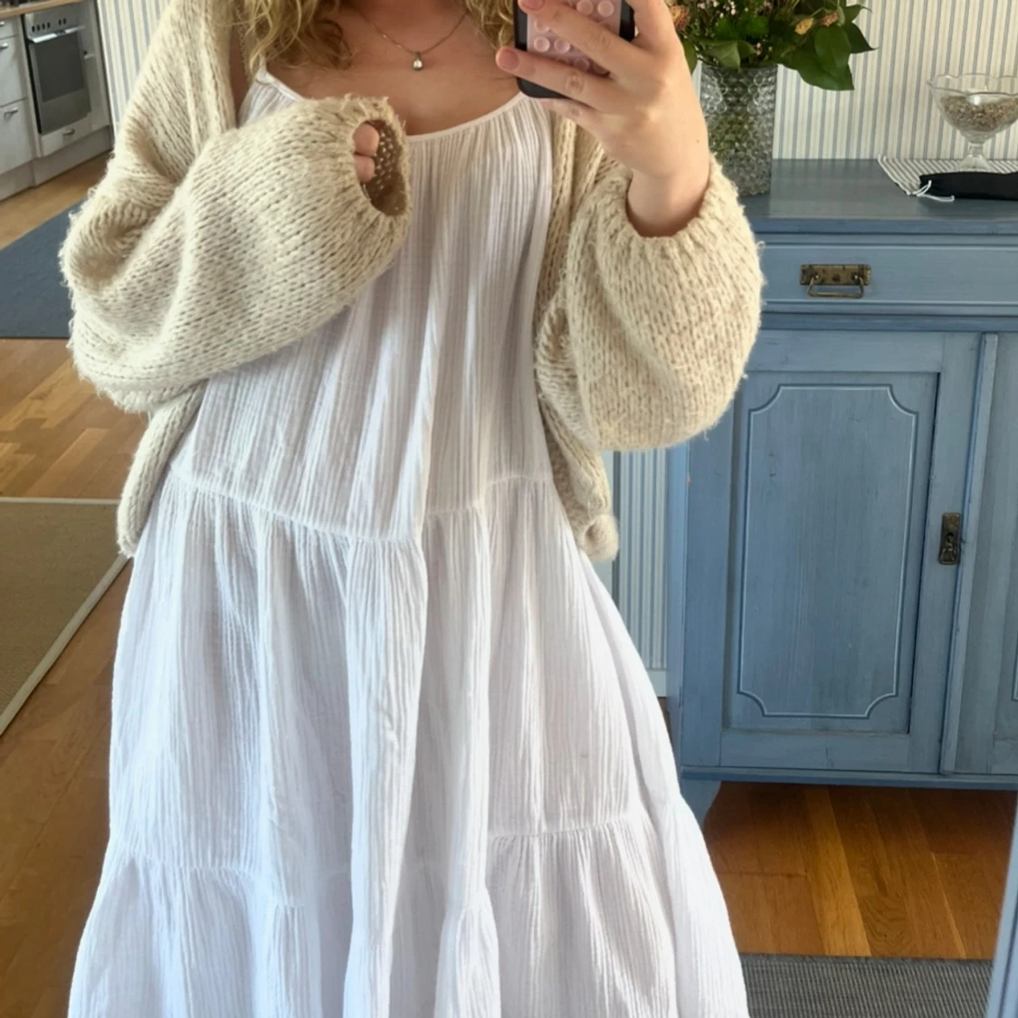 Vit långklänning  - 2