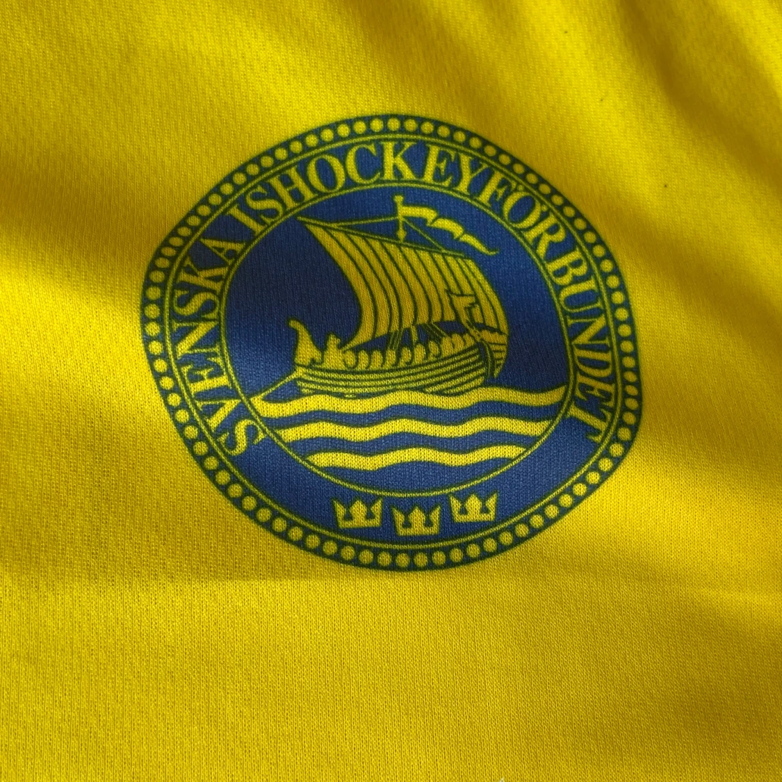 Tre Kronor hockeytröja gul blå nr 18 - 3