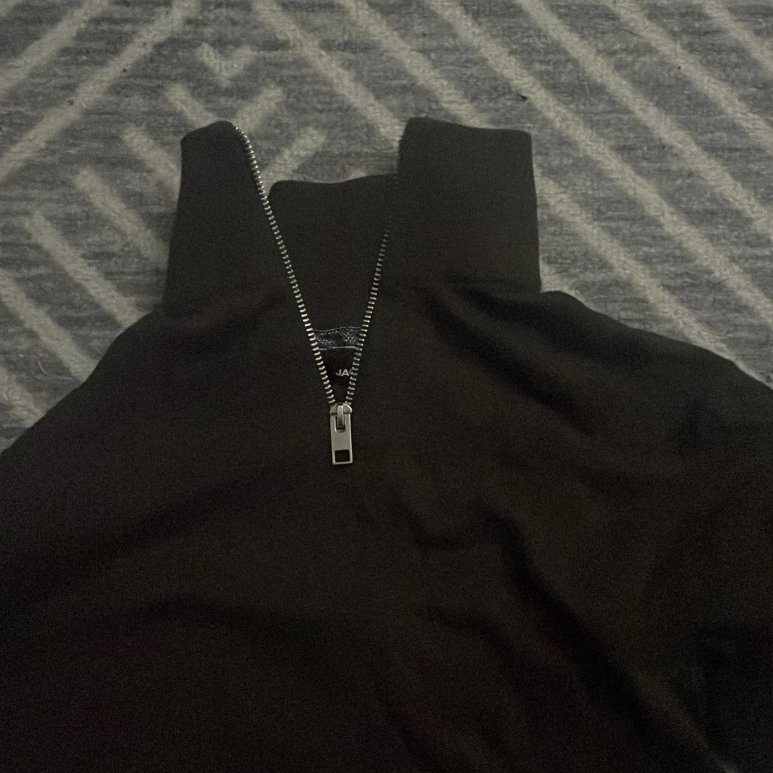 Svart half zip polotröja Jack & Jones - 2