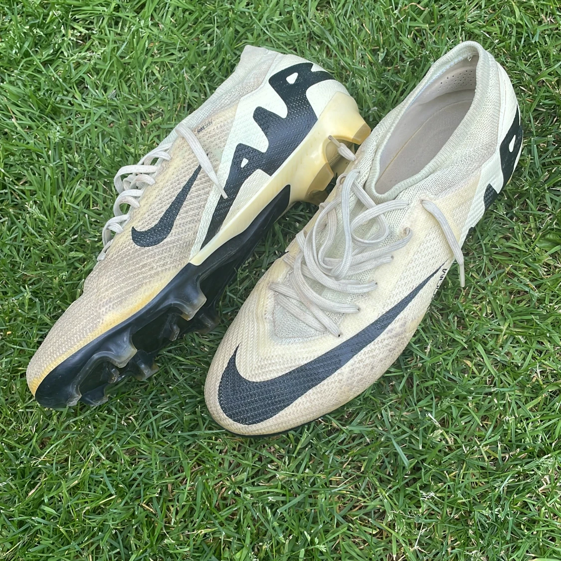 Nike Mercurial fotbollsskor beige/svart - 3