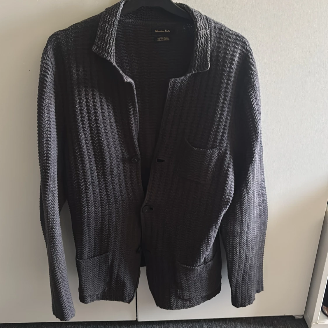 Svart kofta från Massimo Dutti i bomull