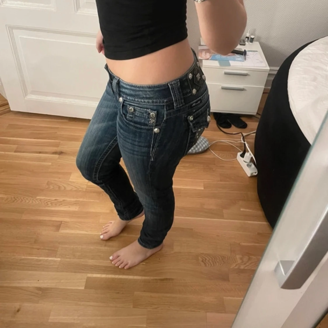 Lågmidjade miss me jeans - 2