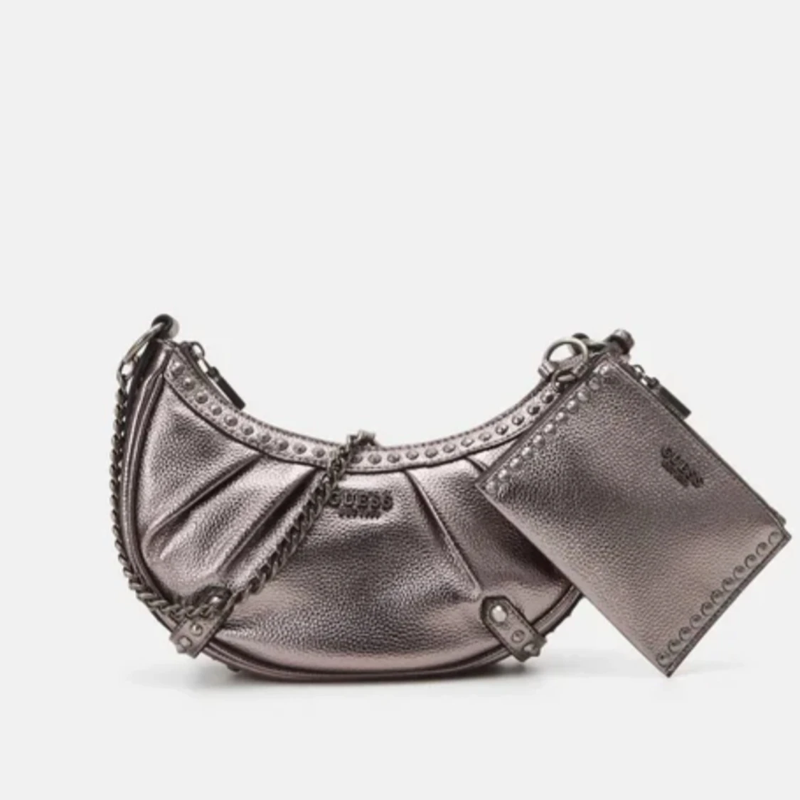Metallic axelväska från Guess