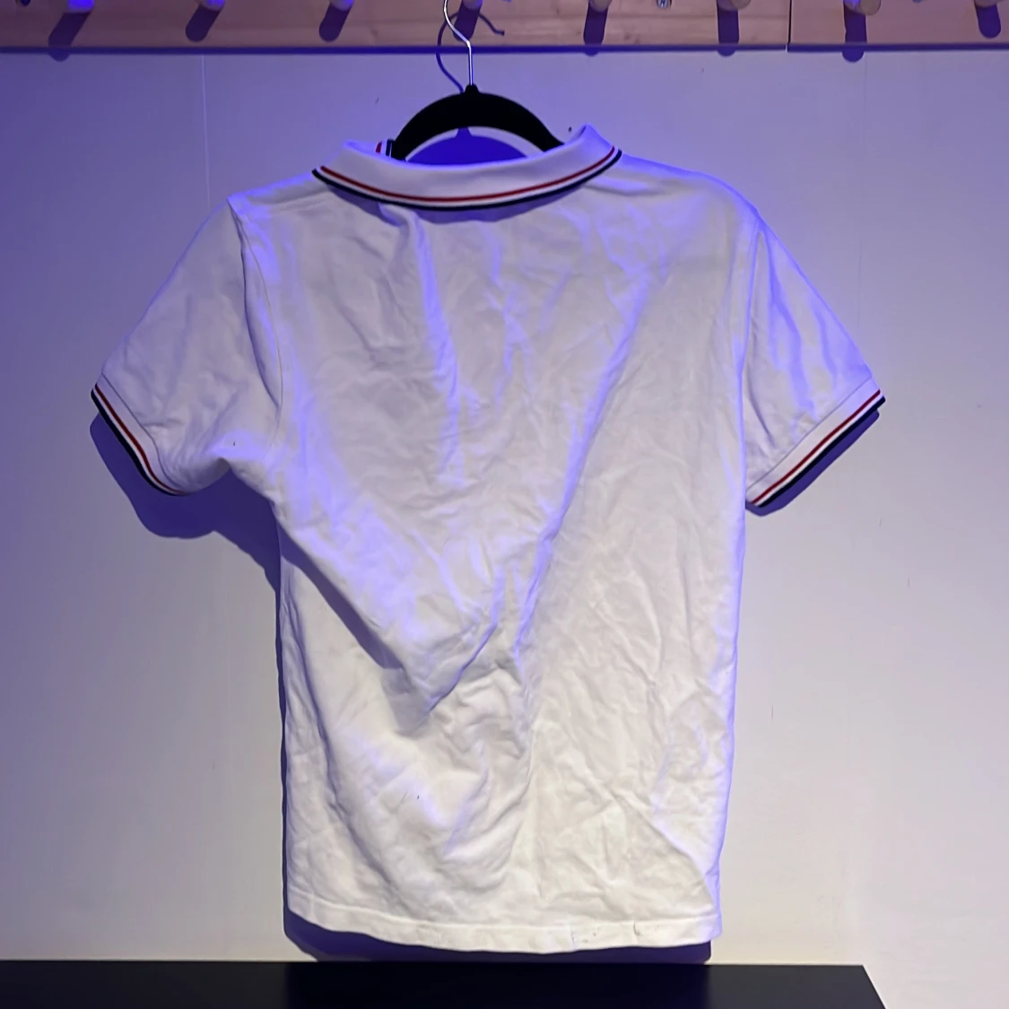 Vit Moncler pikétröja  - 1