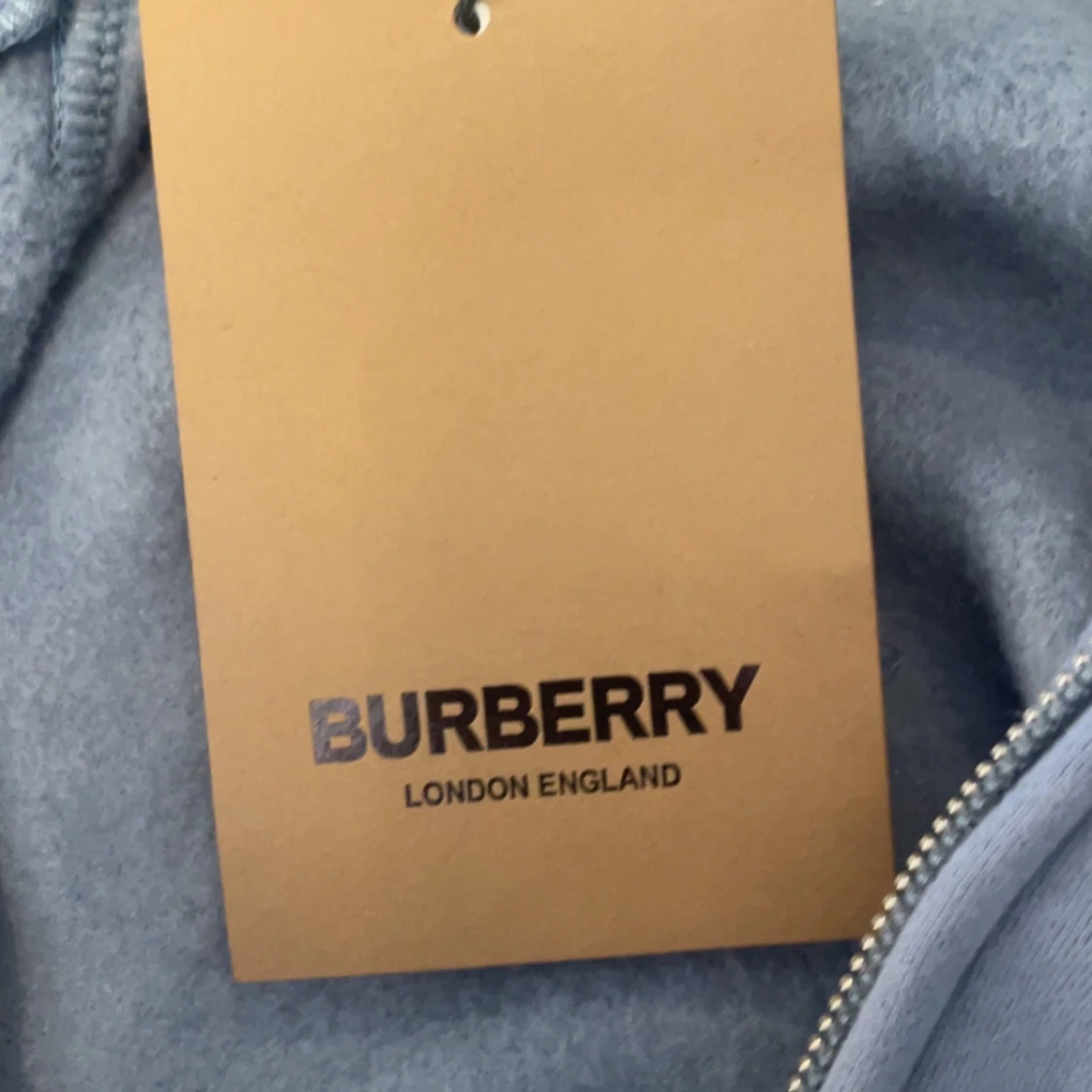 Ljusblå hoodie från Burberry - 1