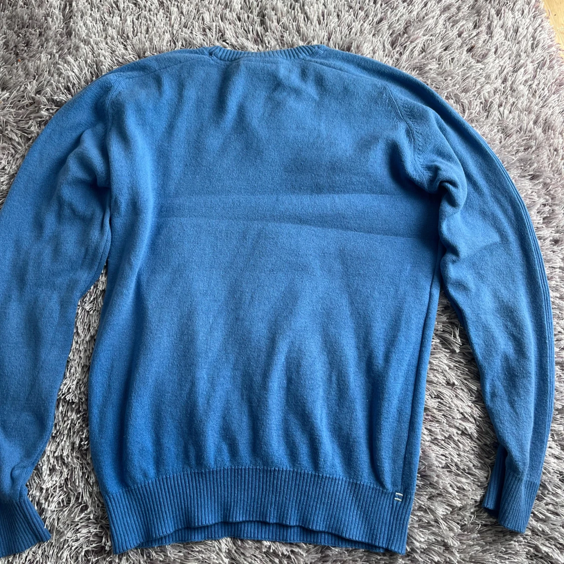 Blå stickad tröja från Pelle P - 1