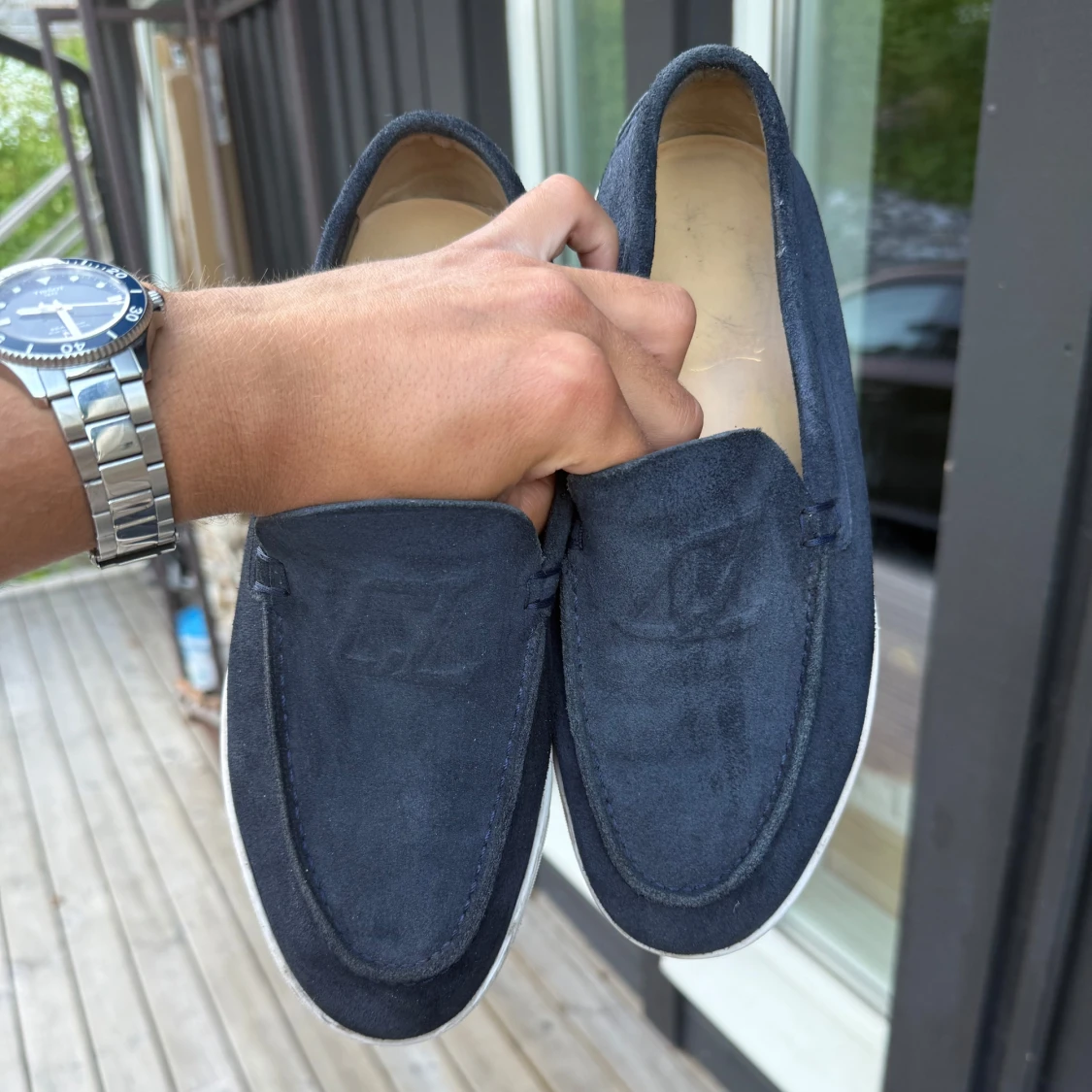 Mörkblå loafers från Christian Louboutin - 3