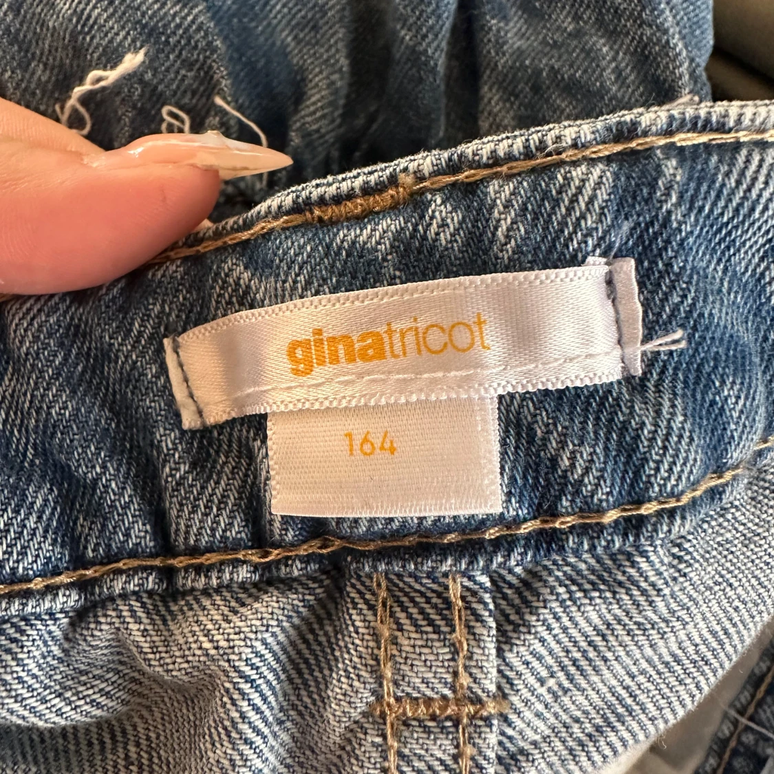 Volangjeanskjol från Gina Tricot - 2