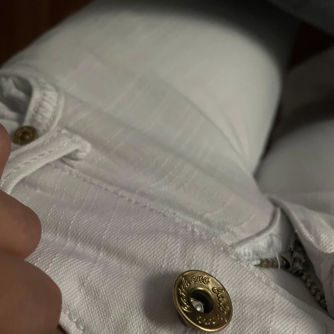 Vita jeansbyxor från Catch One, strl 36 - 4