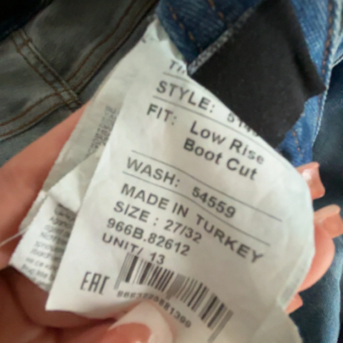 LTB bootcut jeans låg midja blå 27/32 - 3