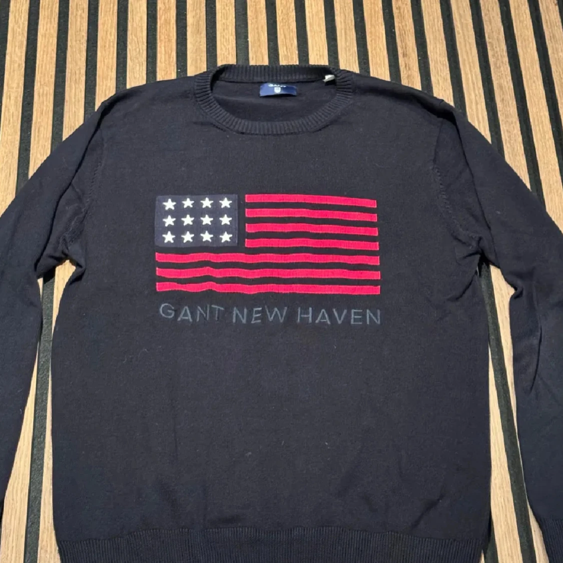Svart stickad tröja GANT New Haven - 1