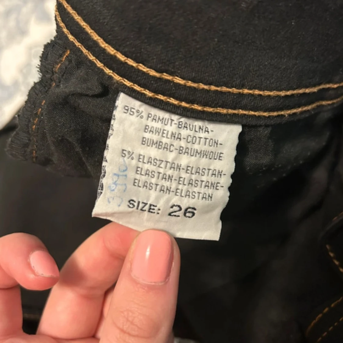 Svarta skinny jeans med kontrastsömmar - 2