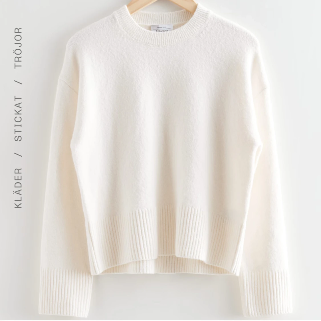 Vit stickad tröja från other stories  - 1