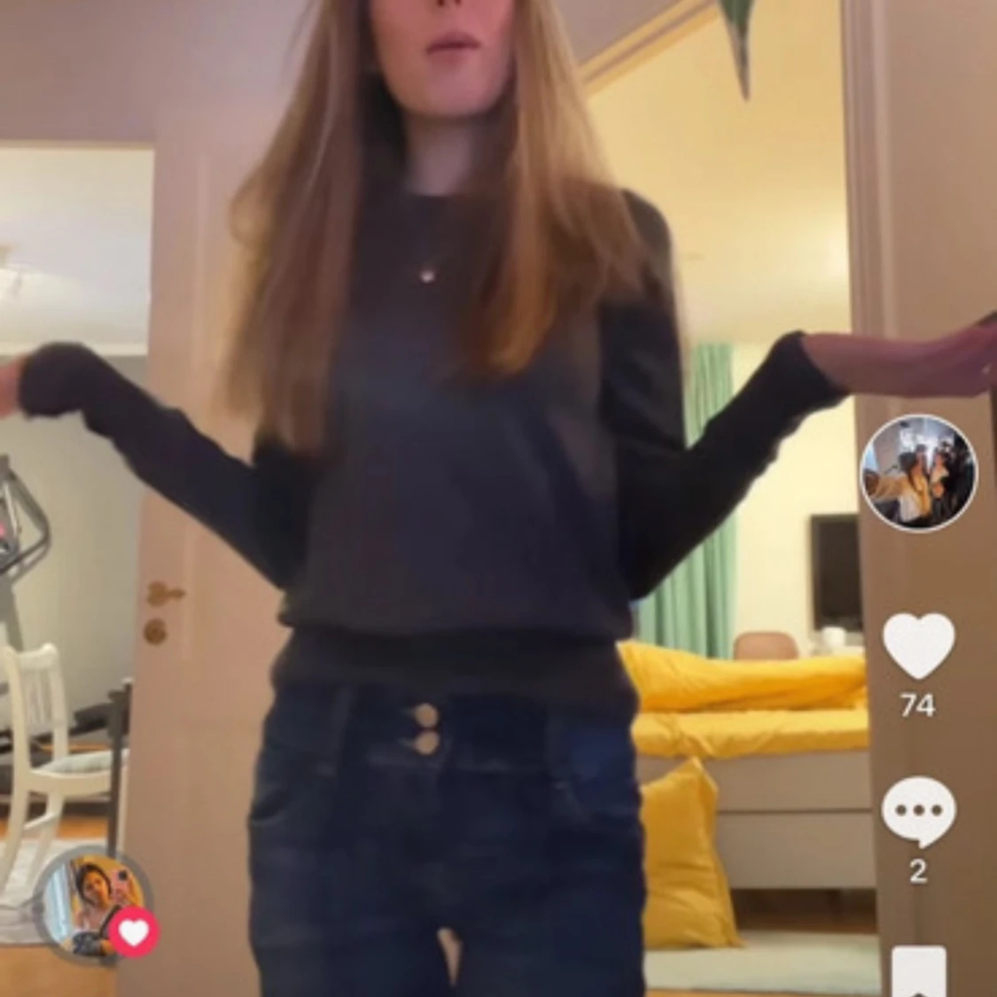 Mörkgrå stickad tröja från Holly & Whyte by lindex