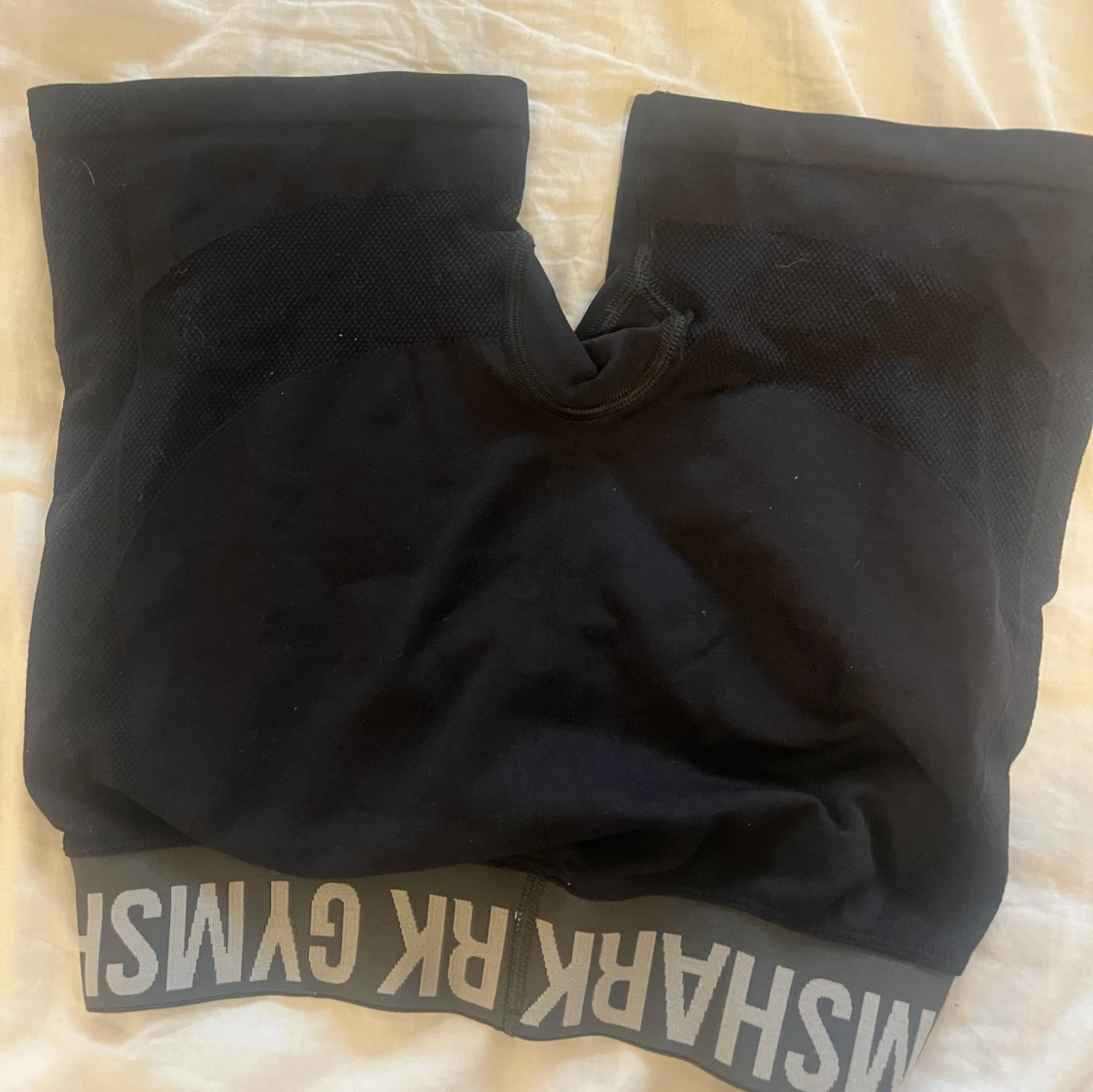 Svarta Gymshark träningstights-shorts - 2