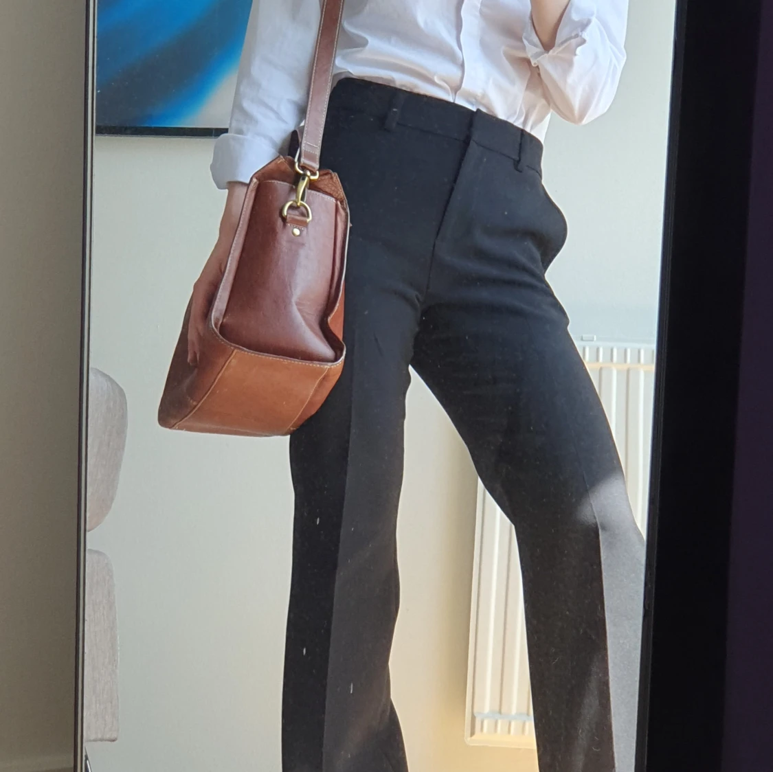 Brun skinnväska från Wera Stockholm - 1