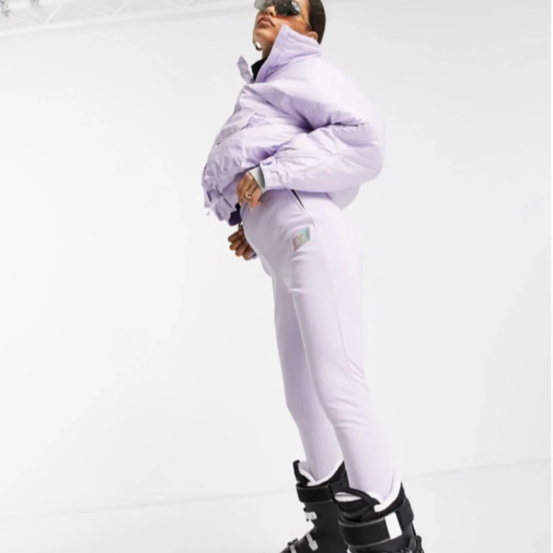 Nya varma lila skidbyxor