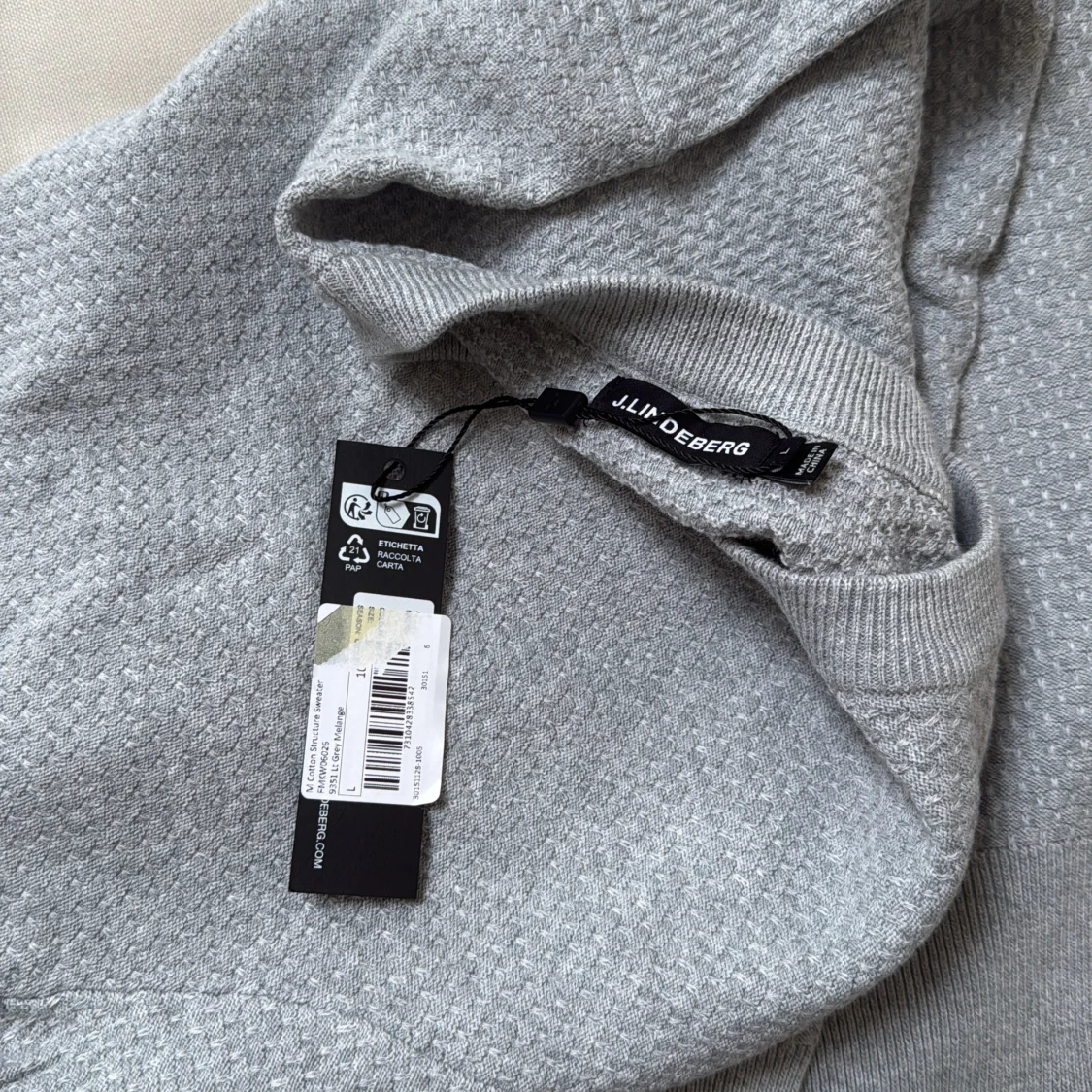 Grå tröja från J.Lindeberg L - 4