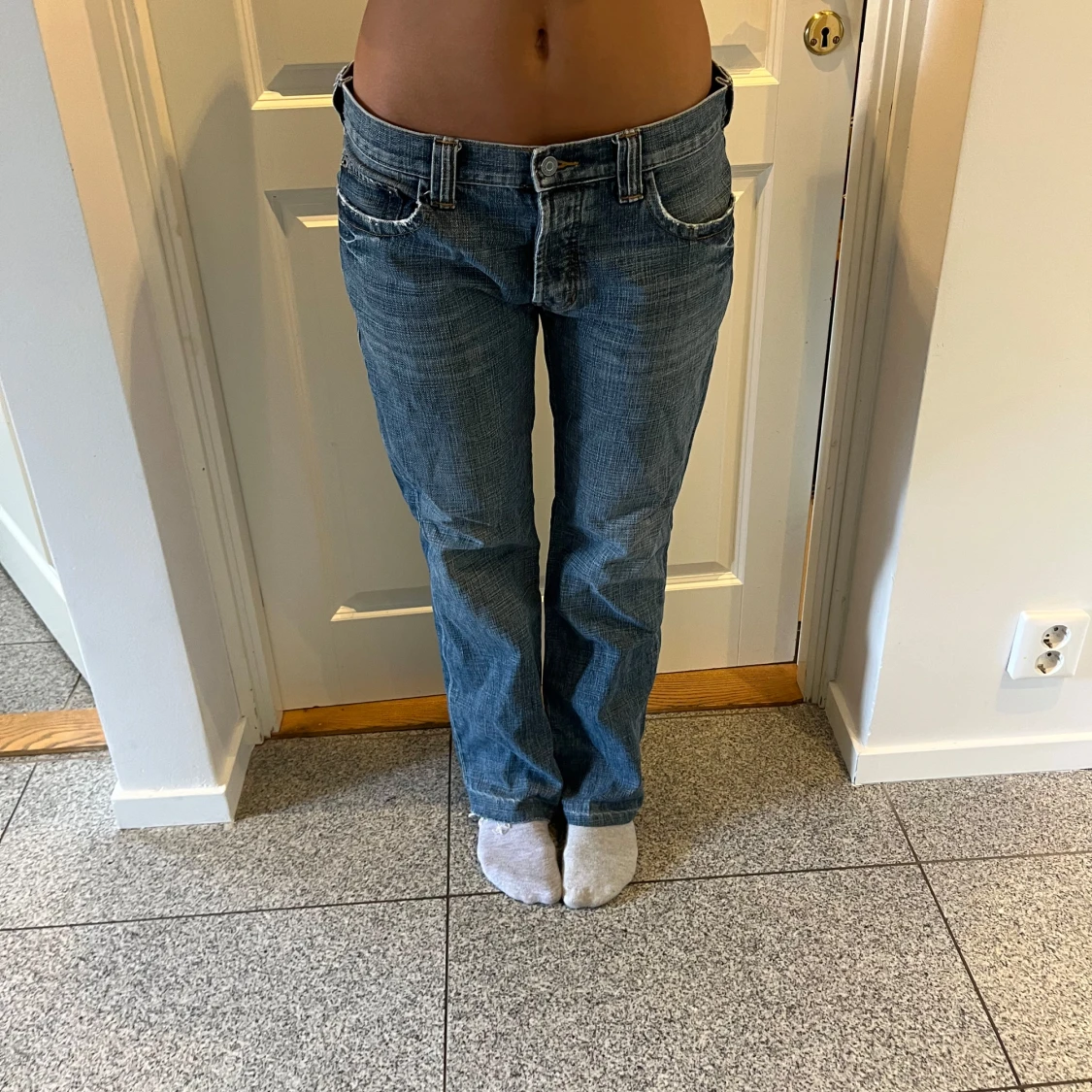 Blå straight jeans från GAP jeans