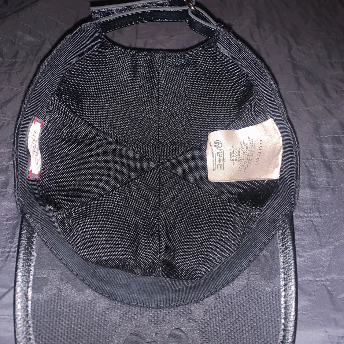 Svart Gucci Jumbo Keps - 2