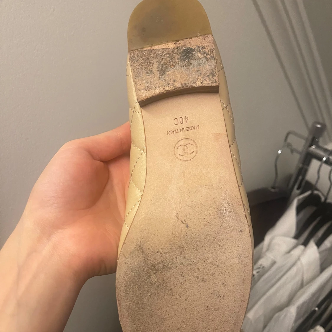 Beige ballerinaskor från Chanel - 4