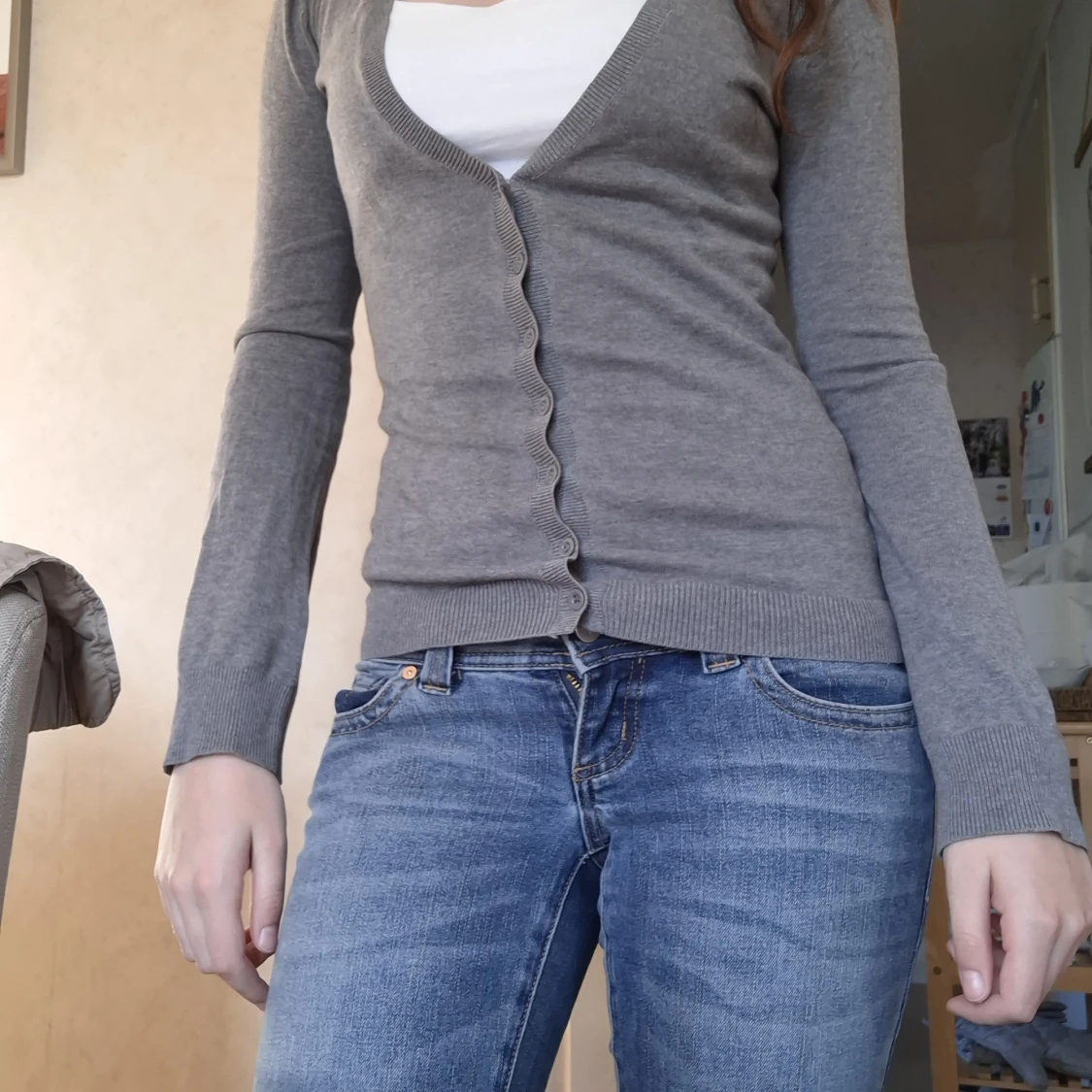 Grå Espirit kofta   - 1