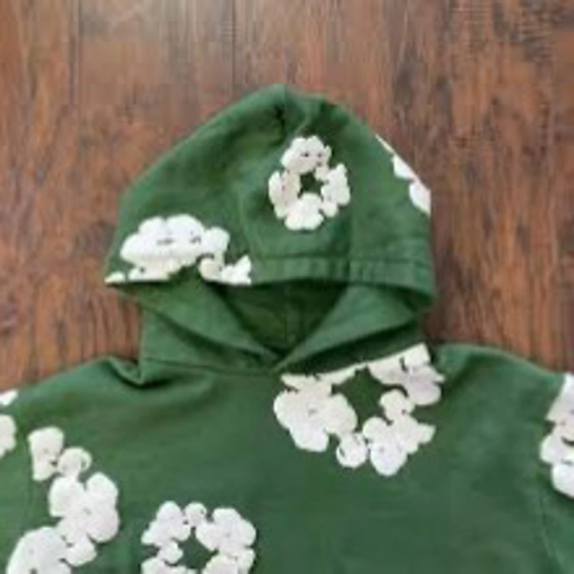 Gröna mjukisbyxor med vita blommor från Denim Tears - 4