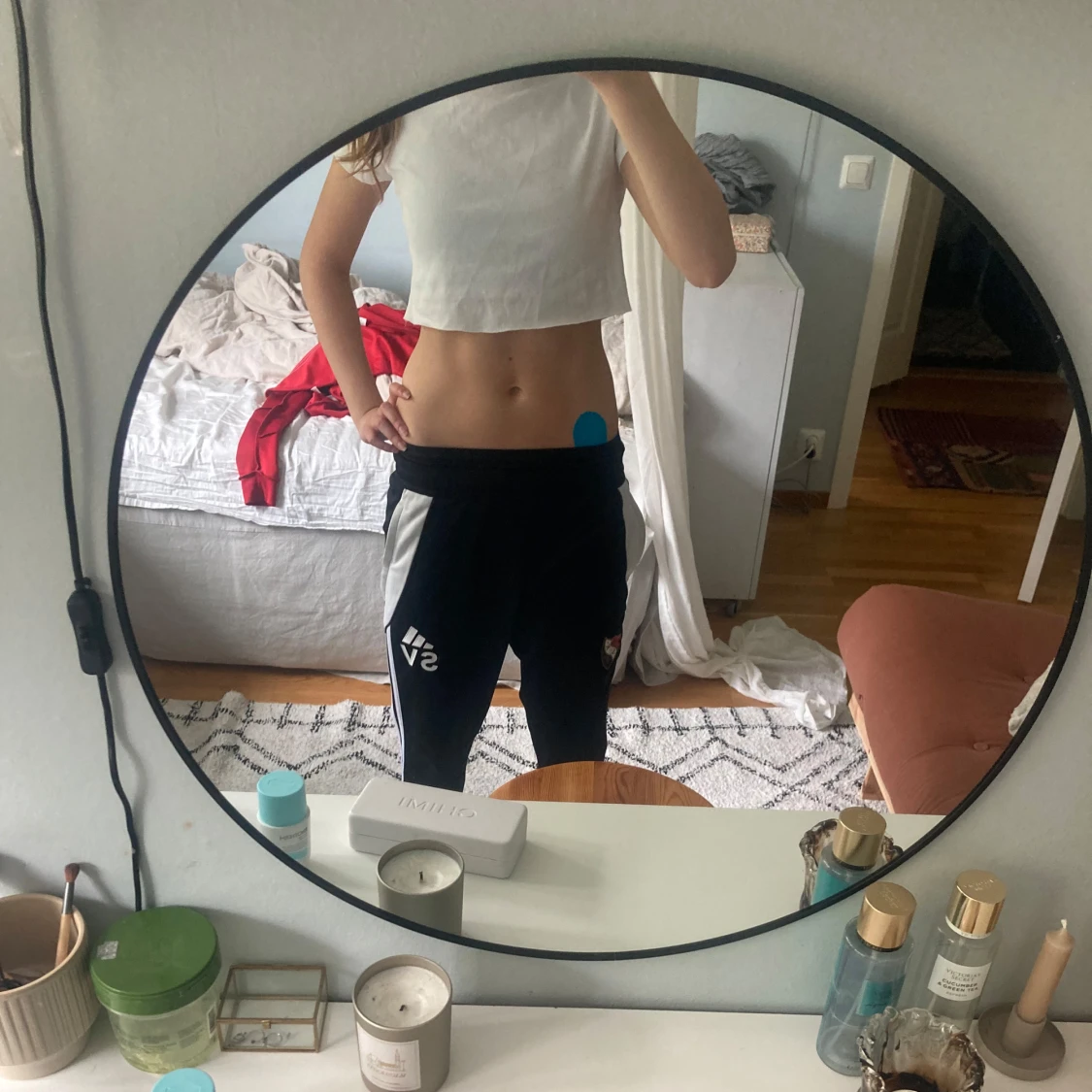 Vit Croppad topp - 1